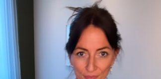 Davina McCall, 54, displays her toned physique in white crop top and matching leggings Sensational:Â Davina McCall showed off her impressive physique in a skintight crop top and matching leggings as she shared a clip of her latest workout on Wednesday