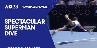 Spectacular 'Superman' Dive Wins Point | Australian Open 2023 – Australian Open TV Spectacular 'Superman' Dive Wins Point | Australian Open 2023 - Australian Open TV